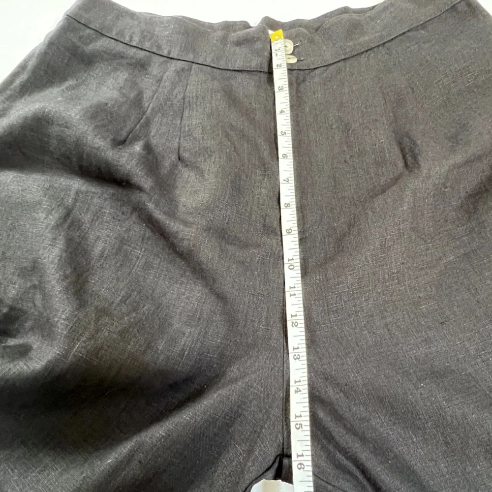 New Selva Negra Rita Barrel Pant 100% Linen Size 14 Black - Picture 6 of 16